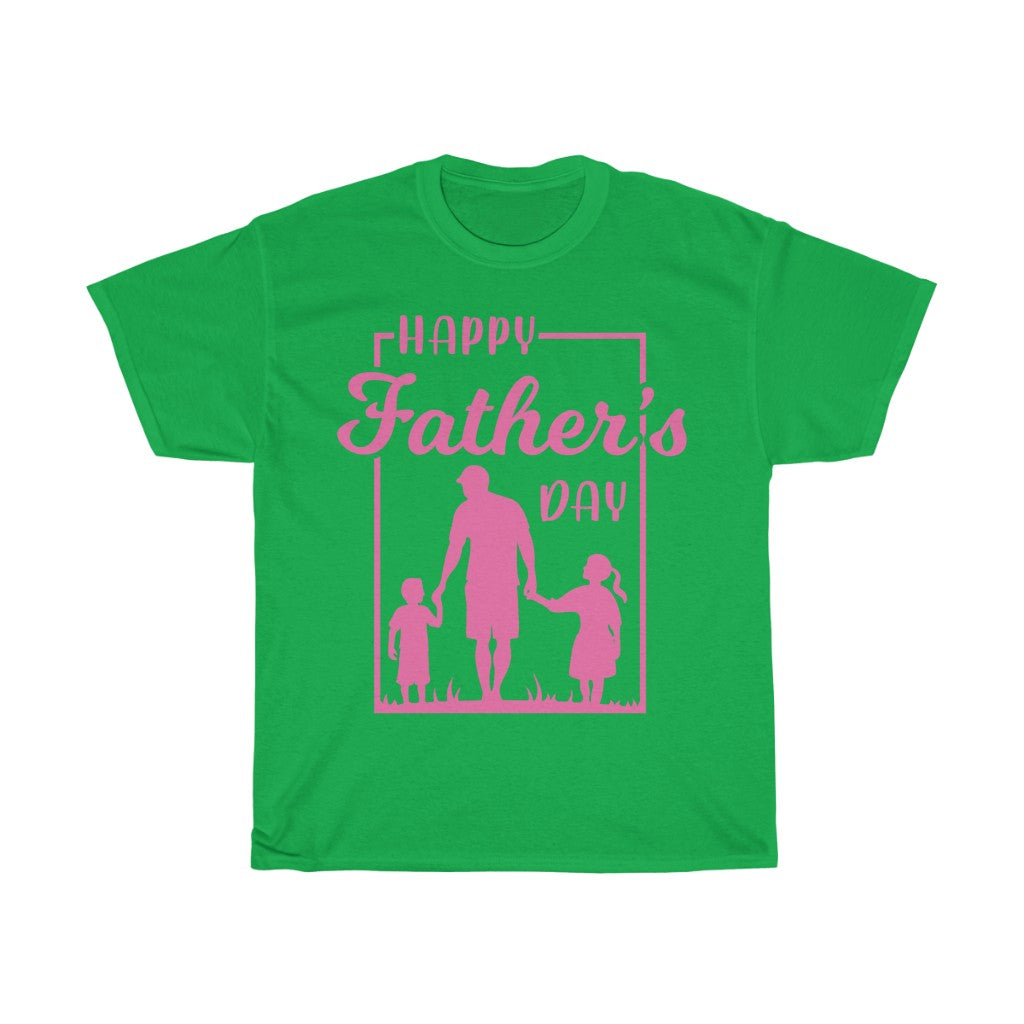 Happy Father's Day Pink T Shirt