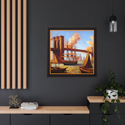 Brooklyn Bridge in the 1700's Canvas