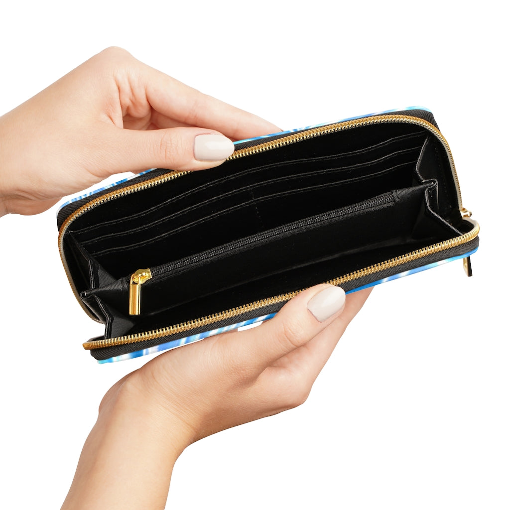 French Blues Zipper Wallet