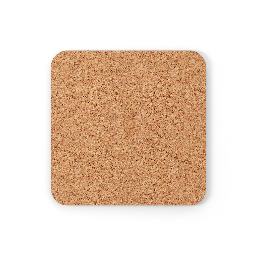 Rose II Corkwood Coaster Set