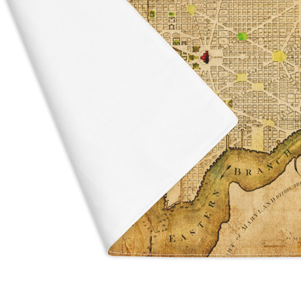 Map of Washington District of Columbia Placemat