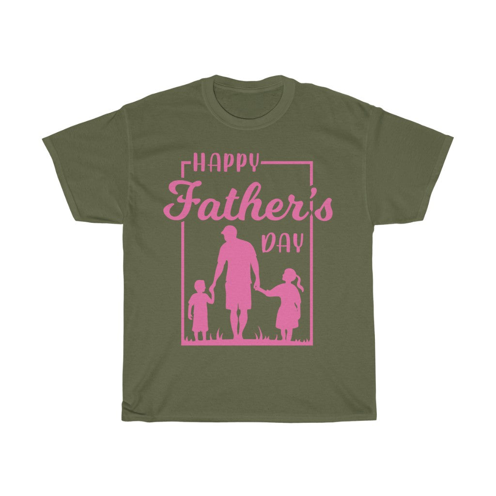 Happy Father's Day Pink T Shirt