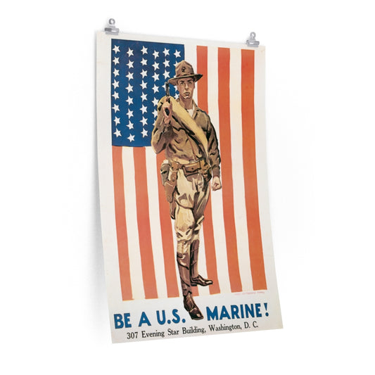 20th Century World Wars Poster: Be A U.S. Marine