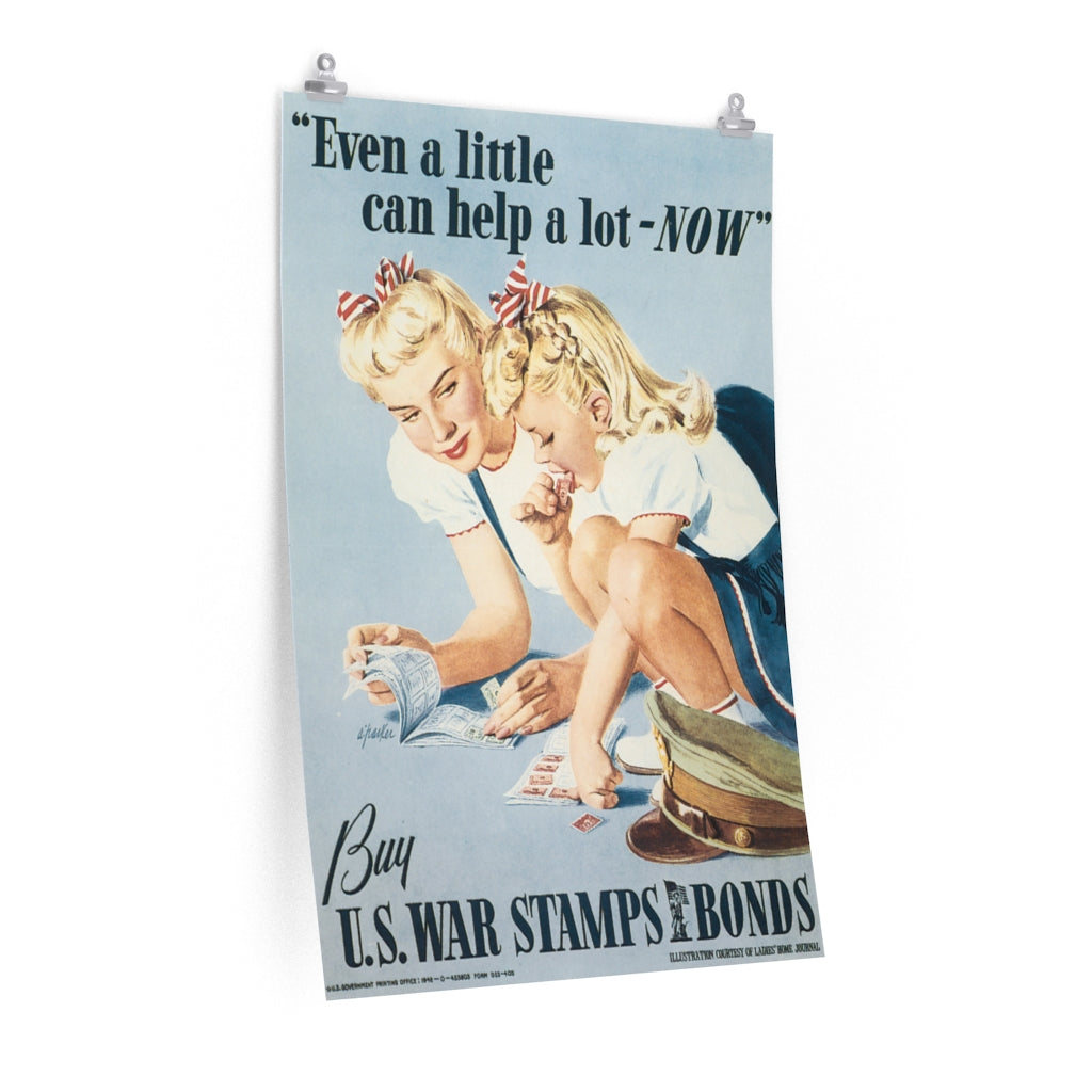 20th Century World Wars Poster: Even a little Can Help a Lot