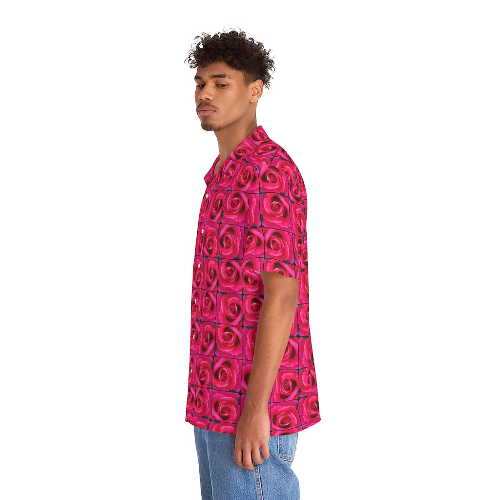 Rose Men's Hawaiian Shirt