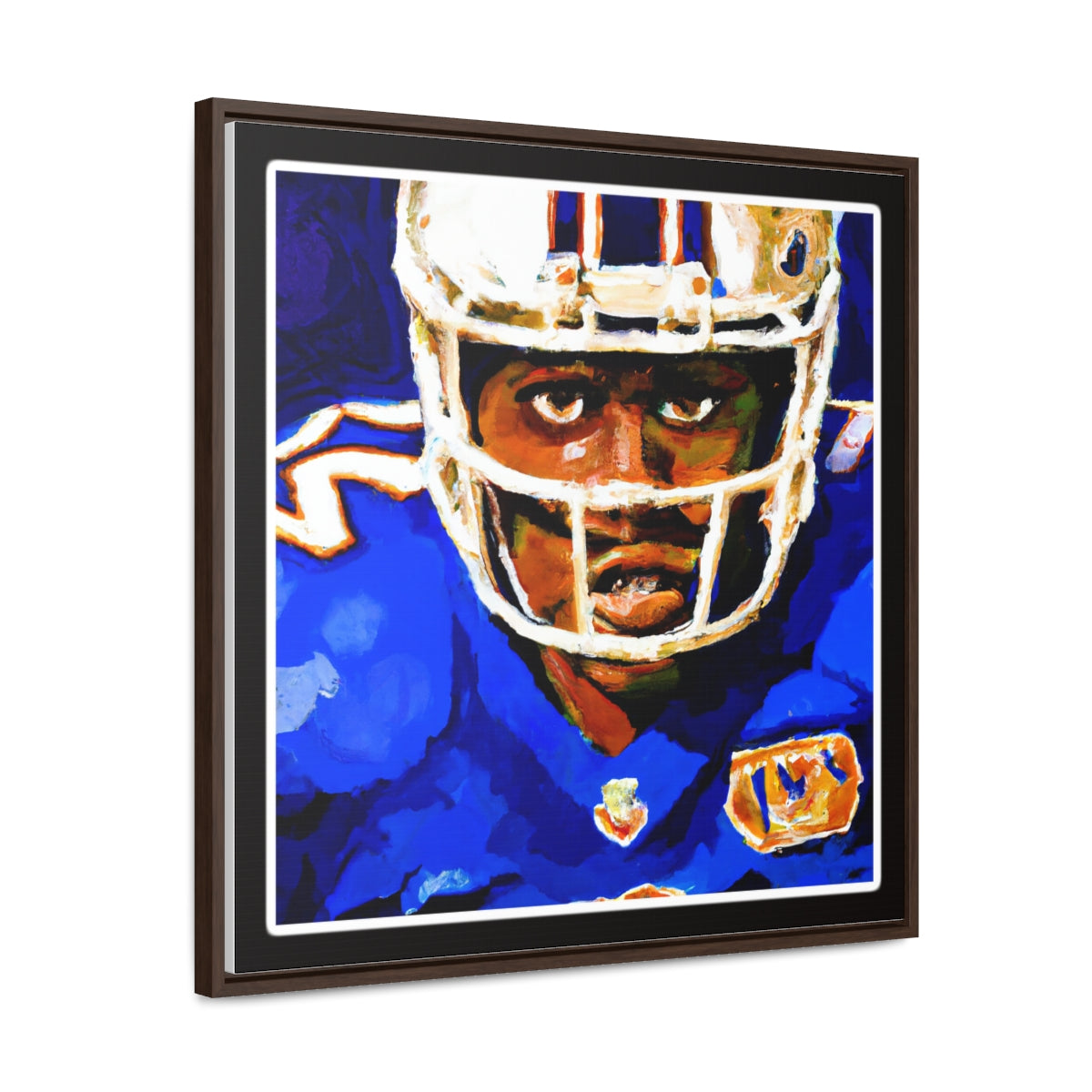 American Football Player Van Gogh Canvas