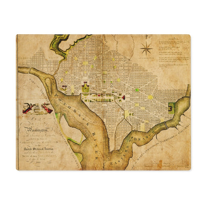 Map of Washington District of Columbia Placemat