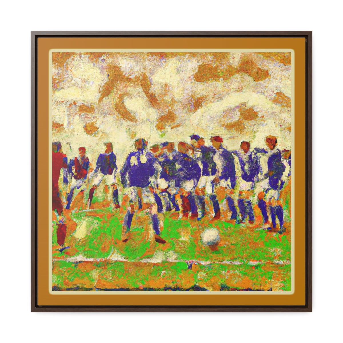 Free kick Van Gogh Canvas