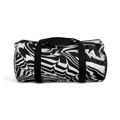 Black and White Duffel Bag