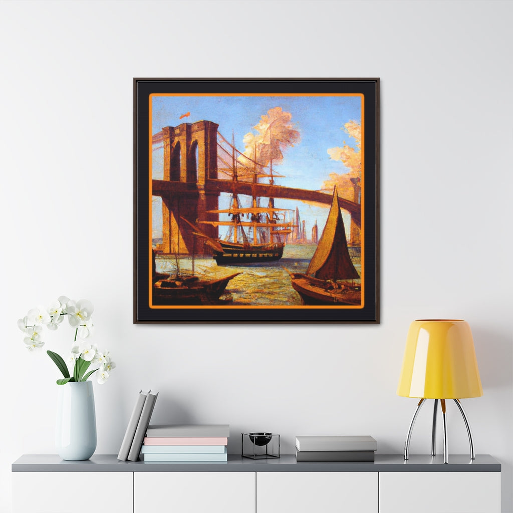 Brooklyn Bridge in the 1700's Canvas