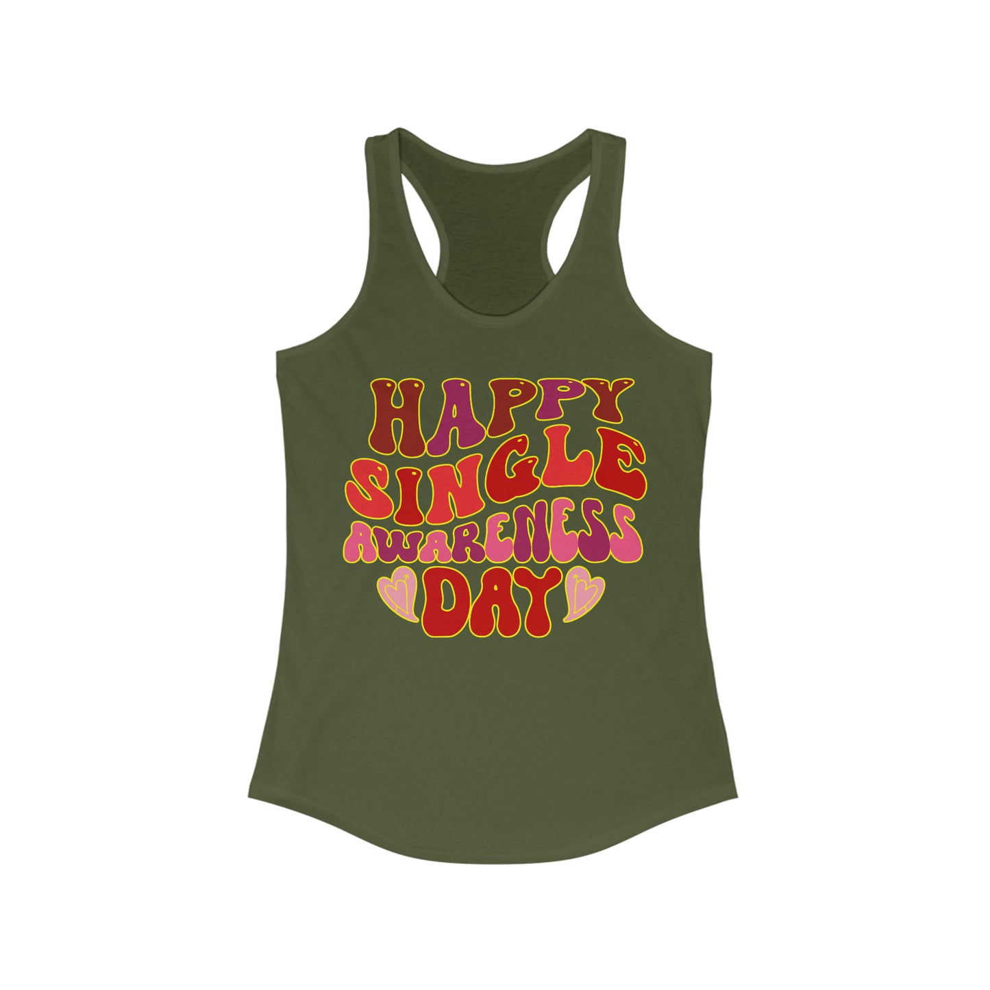 Single Awareness Day Racerback Tank