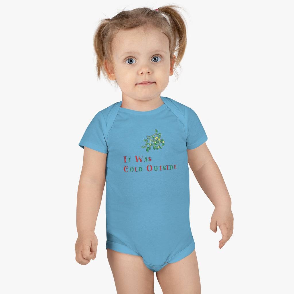 Cold Outside Baby Short Sleeve Onesie