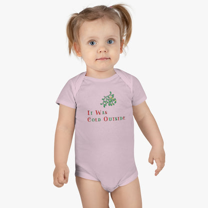 Cold Outside Baby Short Sleeve Onesie