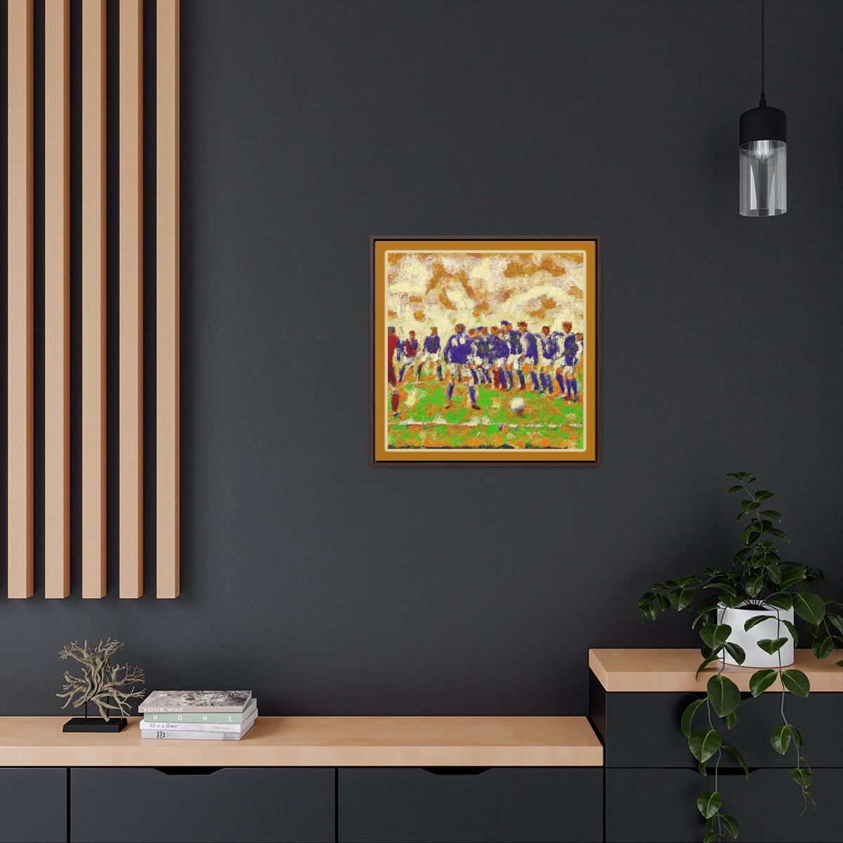 Free kick Van Gogh Canvas