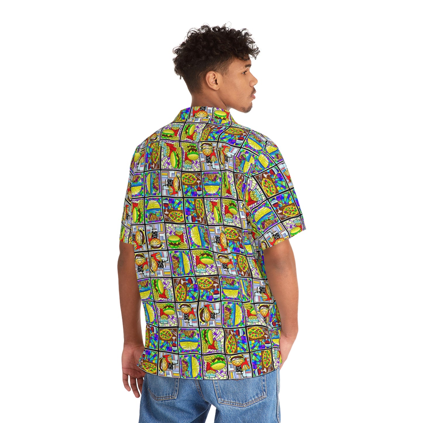 Stained Glass Men's Hawaiian Shirt