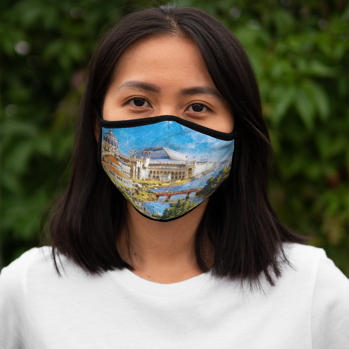 Chicago World's Fair Fitted Polyester Face Mask