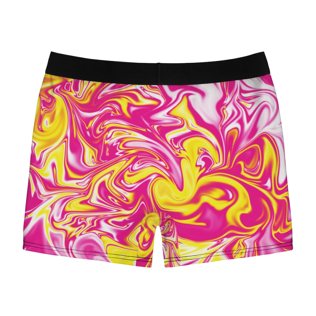 Pink/Yellow Men's Boxer Briefs