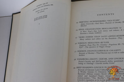 Complete Set : Abraham Lincoln The War Years Volumes I-4 Carl Sandburrg With 426 Half-tones of Photographs, and 244 cuts of Cartoons, Letters, Documents