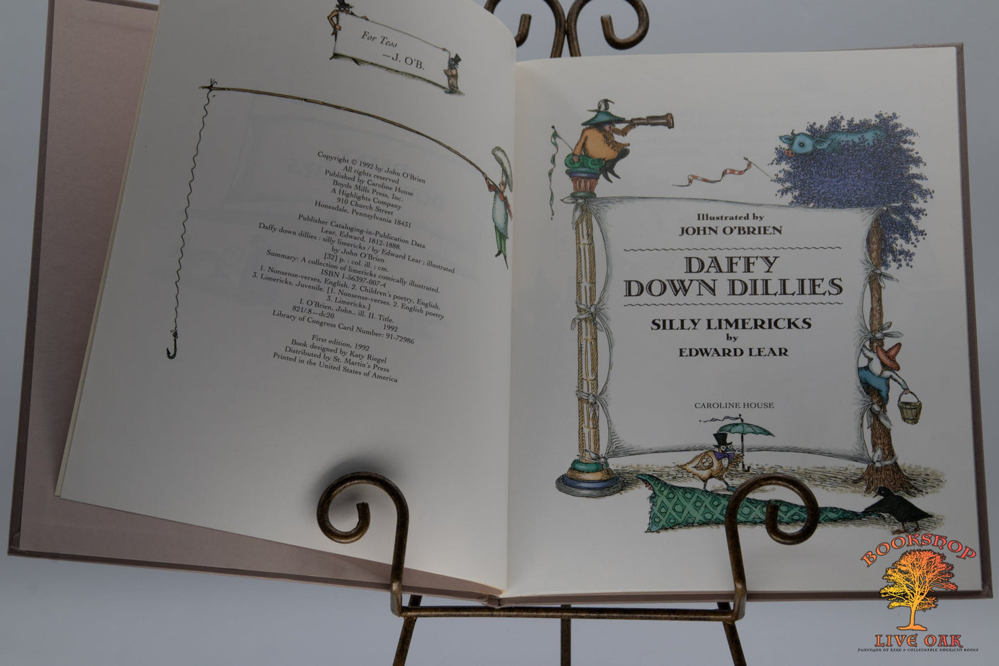 Daffy Down Dillies  Silly Limericks; Edward Lear  Illustrated by John O'Brien