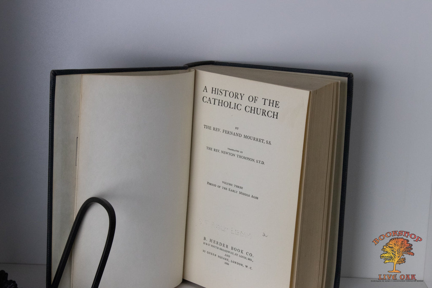 A History of the Catholic Church Volume Five: Period of the Renaissance and Reformation Rev. Fernand Mourret, S.S translated by Rev. Newton Thompson, S.T.D.