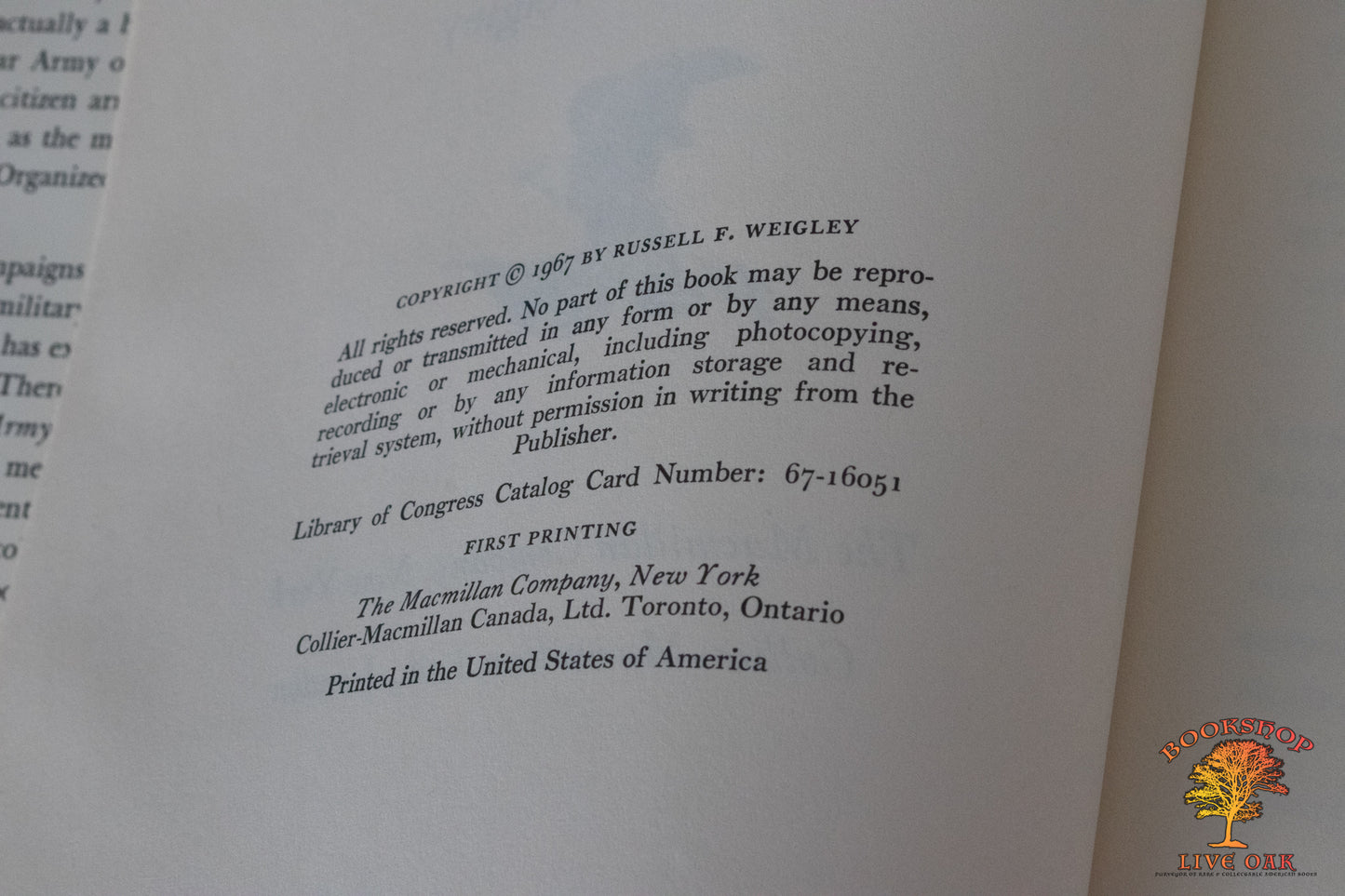 History of the United States Army Russell F. Weigley