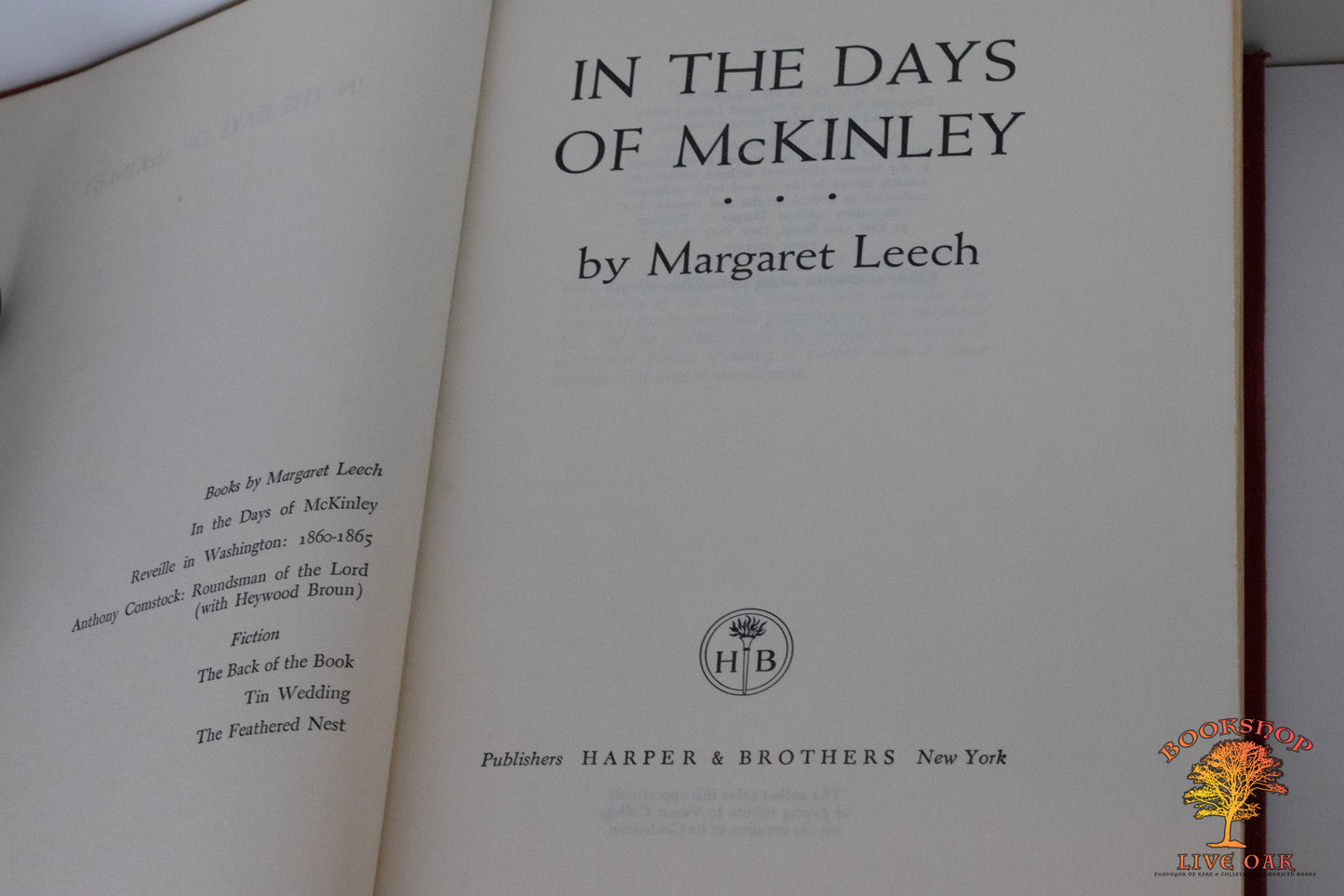 In the Days of McKinley Margaret Leech