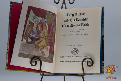 King Arthur and His Knights of the Round Table; Thomas Malory Edited by Sidney Lanier  Illustrated by Florian