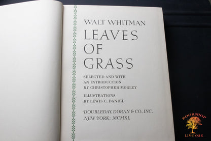 Leaves of Grass; Walt Whitman