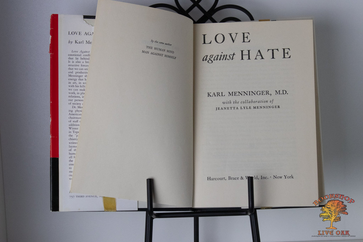 Love Against Hate Karl Menninger, M.D. with collaboration of Jeanetta Lyle Menninger