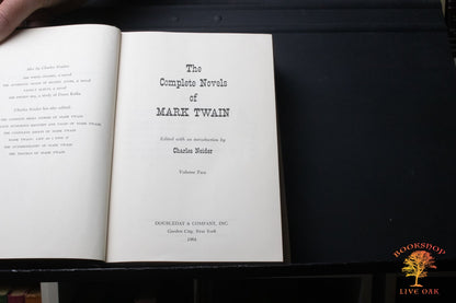 The Complete Novels of Mark Twain Volumes 1 and 2; Mark Twain Edited and with an Introduction by Charles Neider