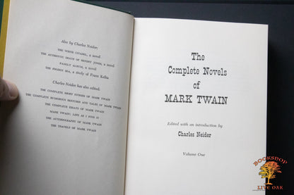 The Complete Novels of Mark Twain Volumes 1 and 2; Mark Twain Edited and with an Introduction by Charles Neider