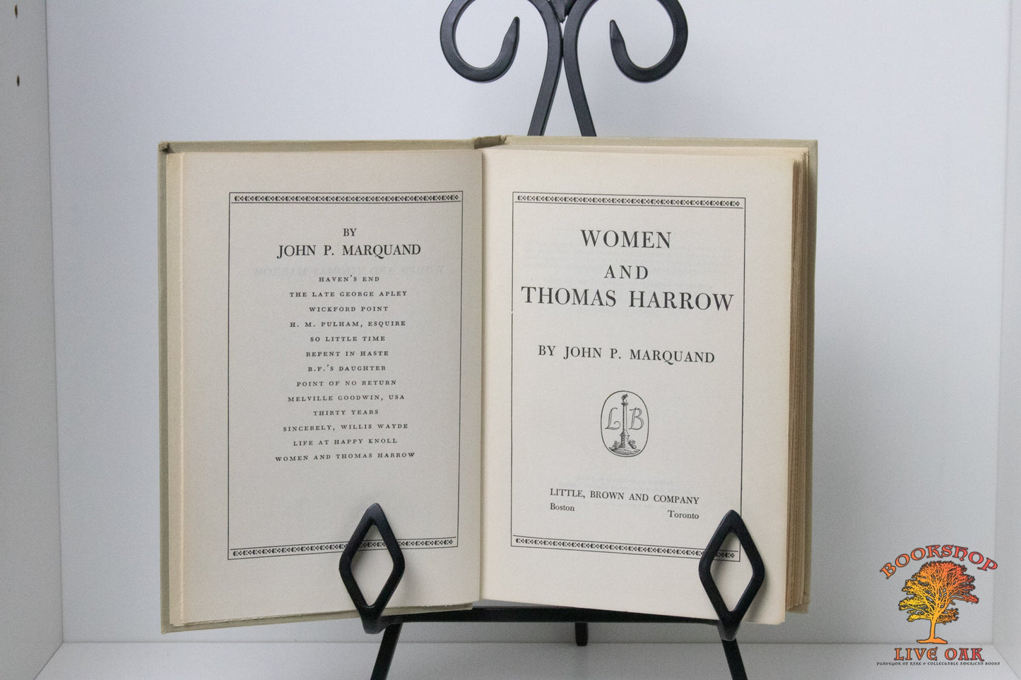 Women and Thomas Harrow; John P. Marquand