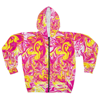 Pink/Yellow Wave Hoodie