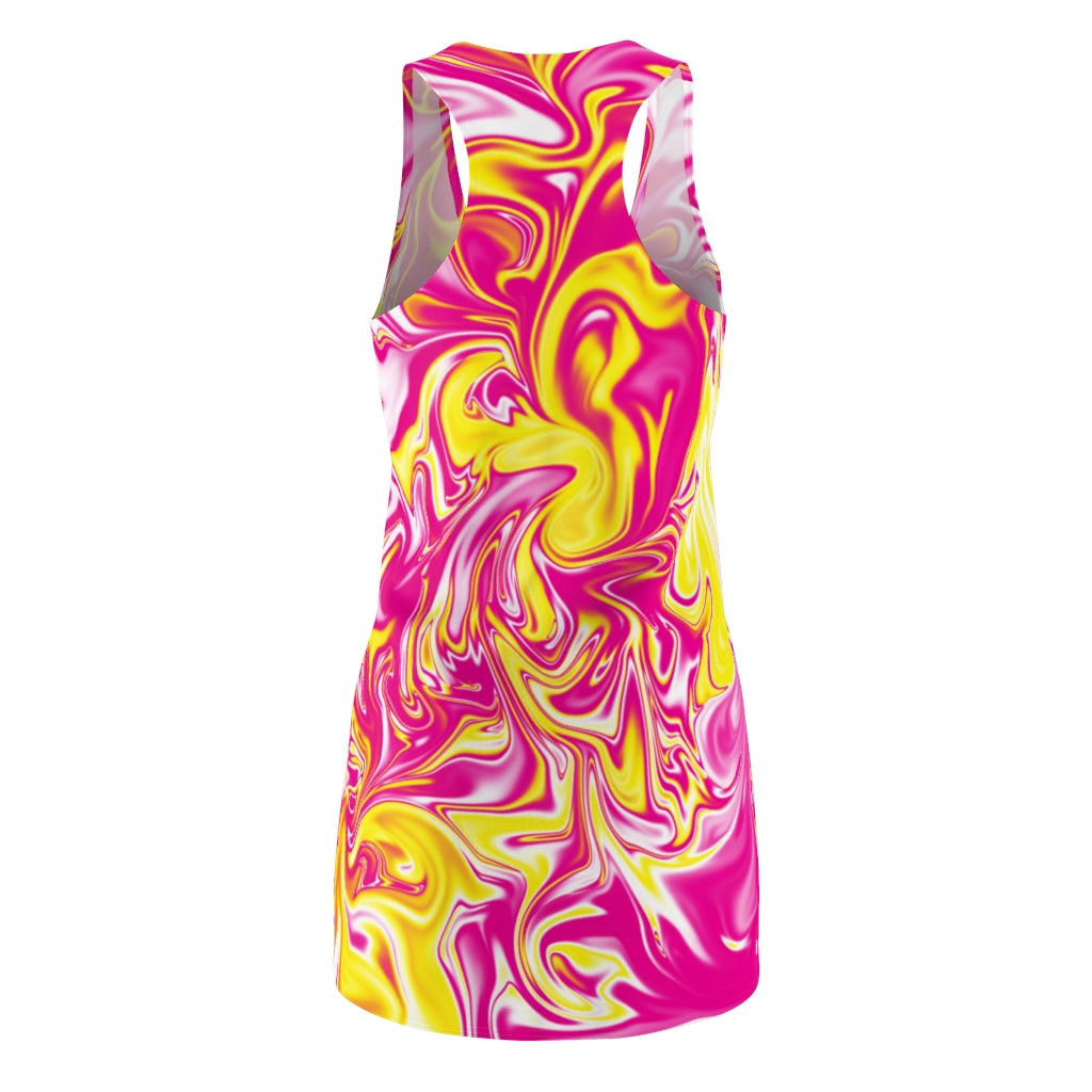 Pink/Yellow Racerback Dress