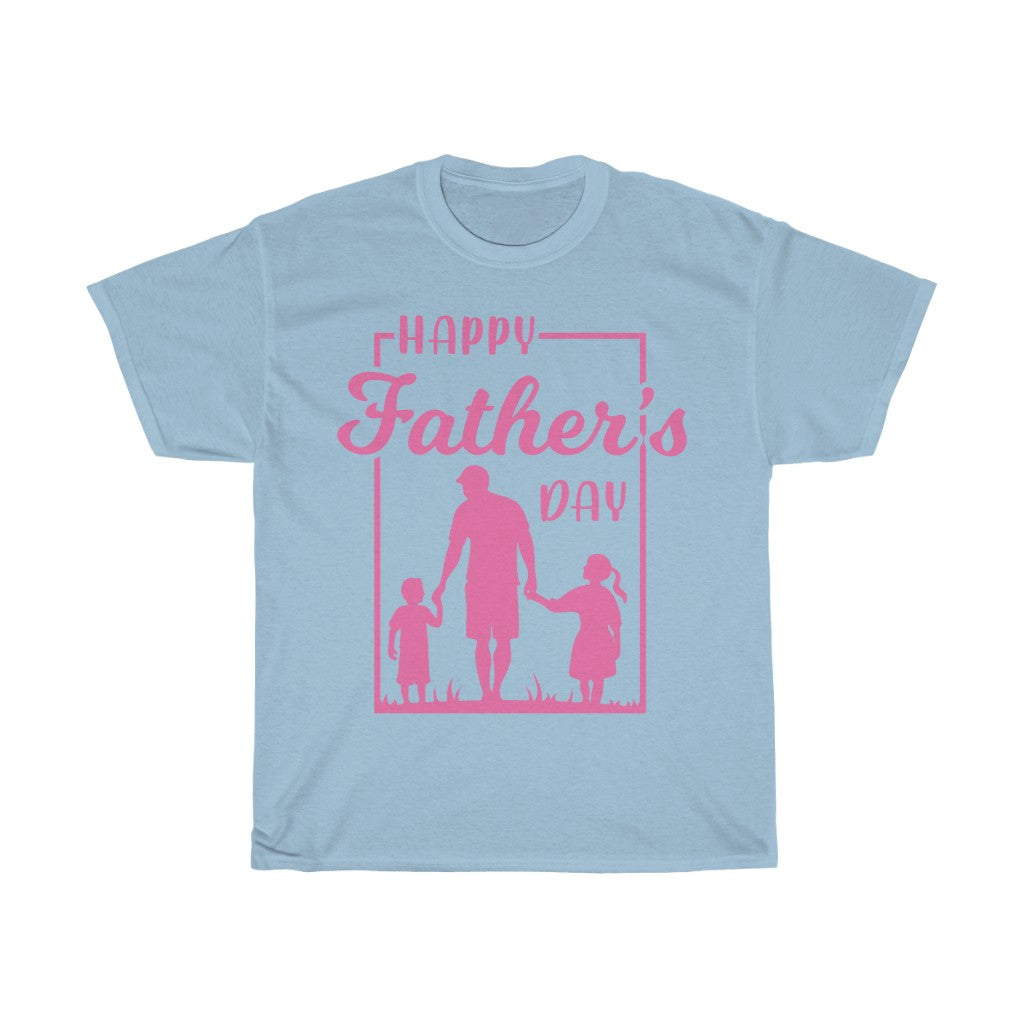 Happy Father's Day Pink T Shirt