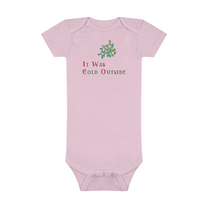 Cold Outside Baby Short Sleeve Onesie