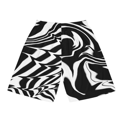 Black and White Basketball Shorts