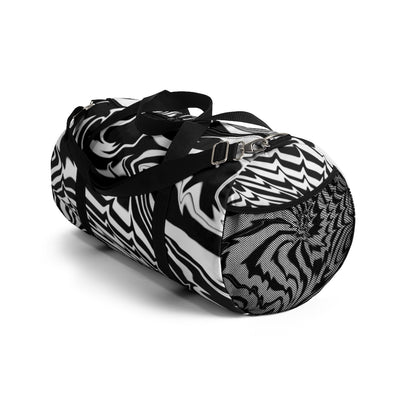 Black and White Duffel Bag