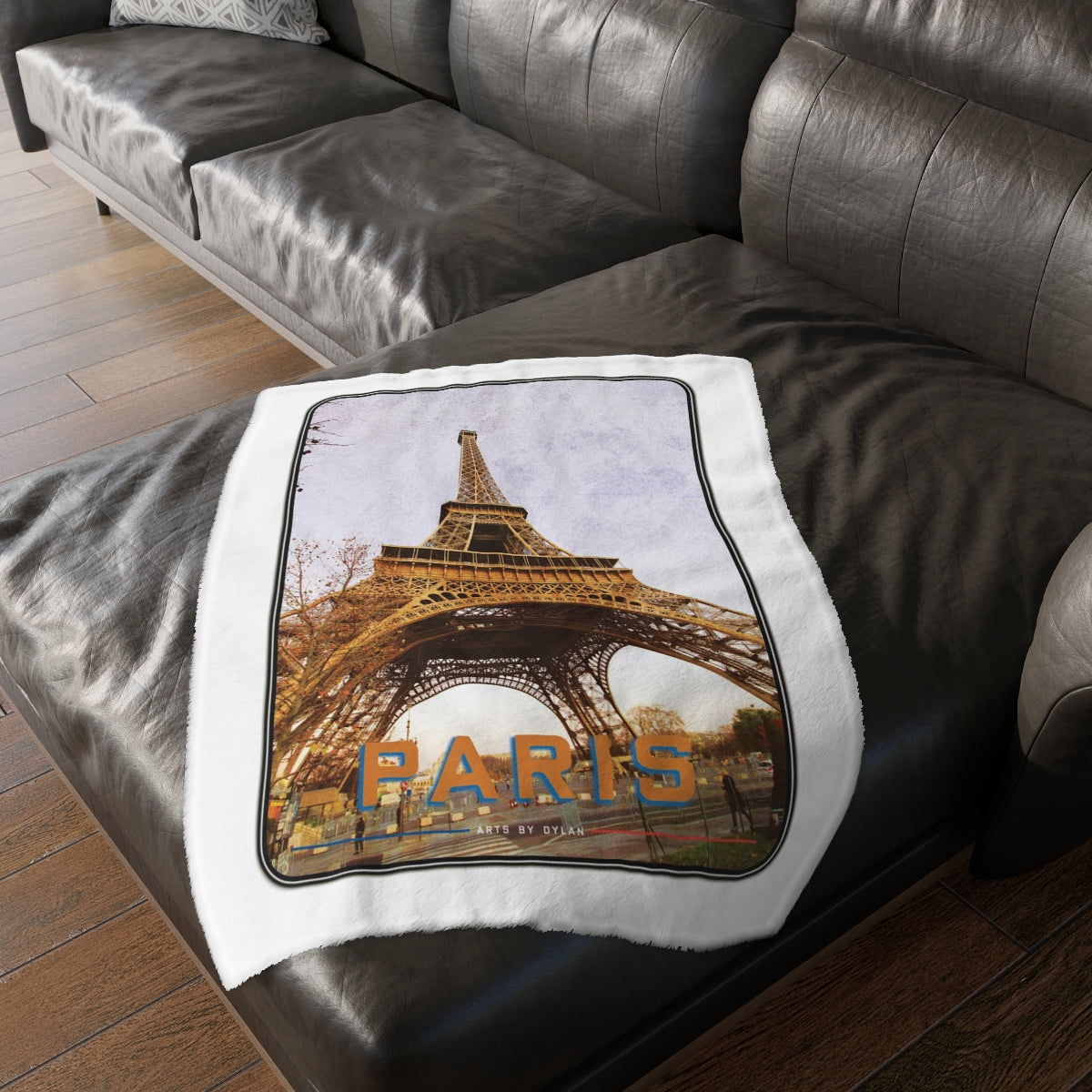 Paris & New York Velveteen Blanket