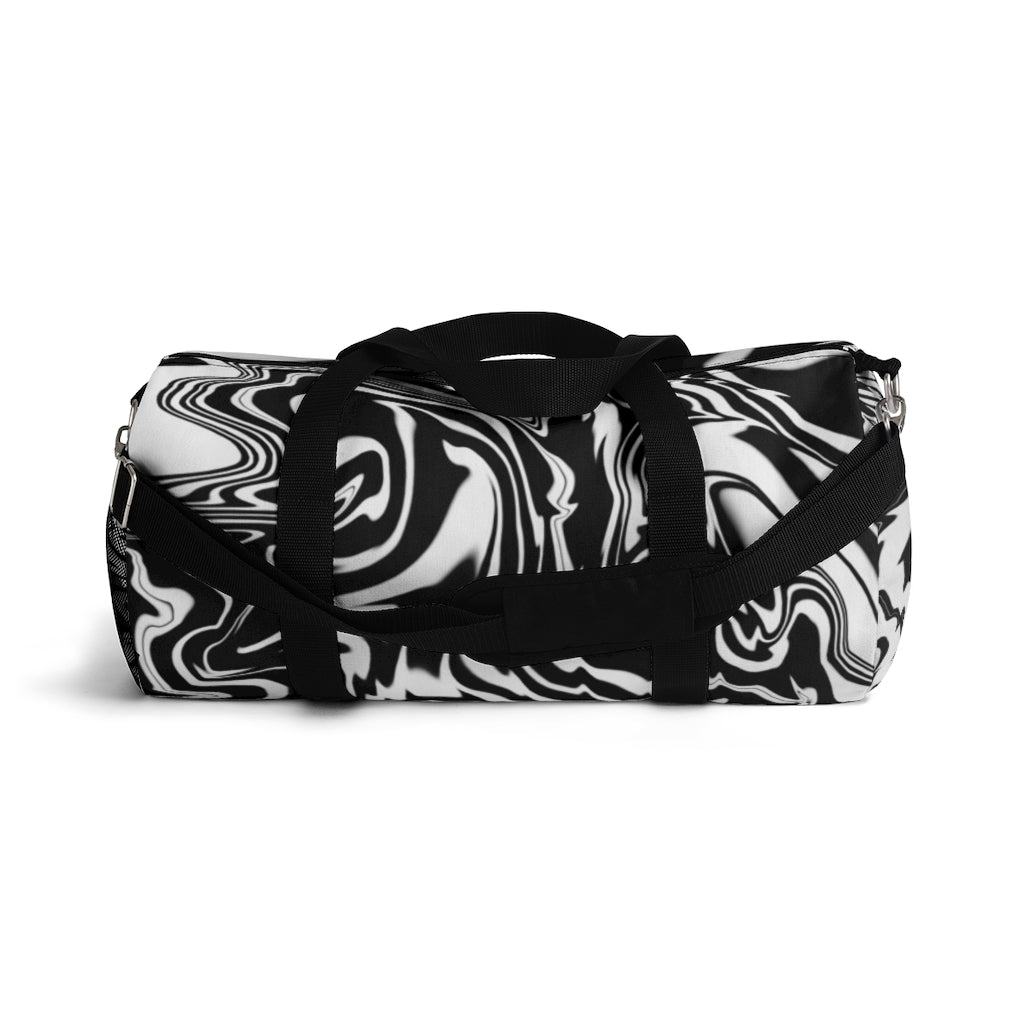 Black and White Duffel Bag