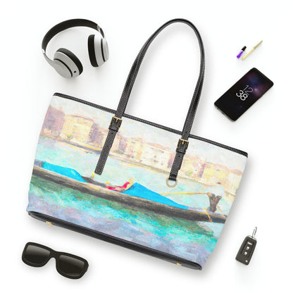 Renoir Gondola in Venice II Leather Shoulder Bag