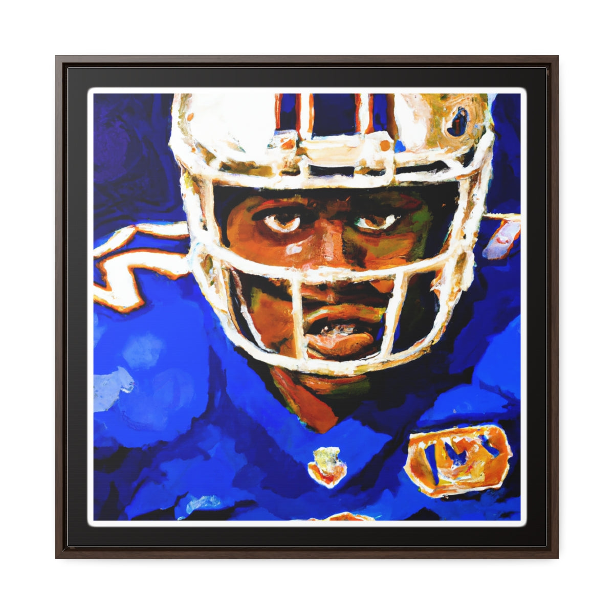 American Football Player Van Gogh Canvas