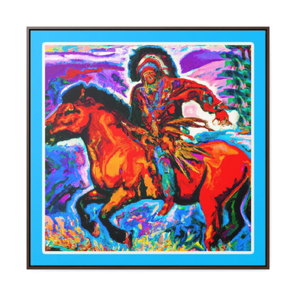 Native American on Horseback Canvas