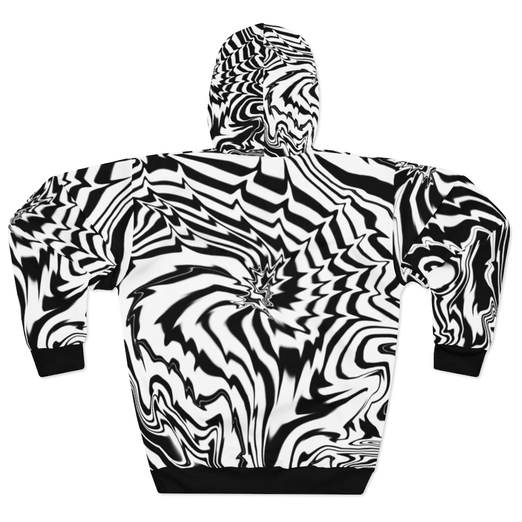 Black and White Pullover Hoodie