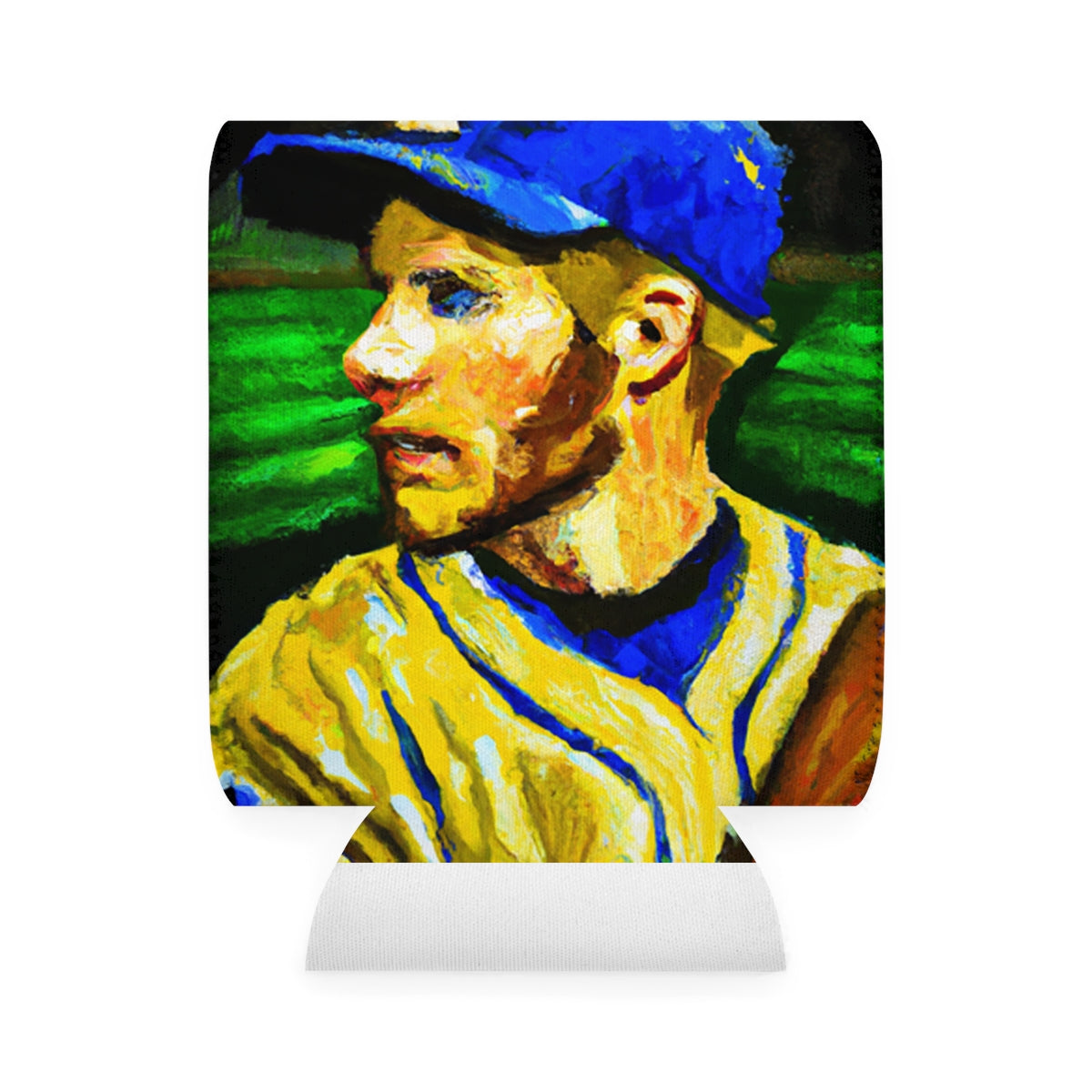 Baseball Player by Van Gogh Can Cooler Sleeve