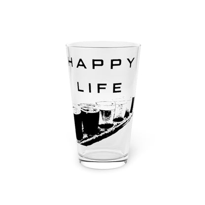 Happy Life Pint Glass