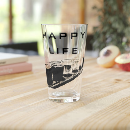 Happy Life Pint Glass