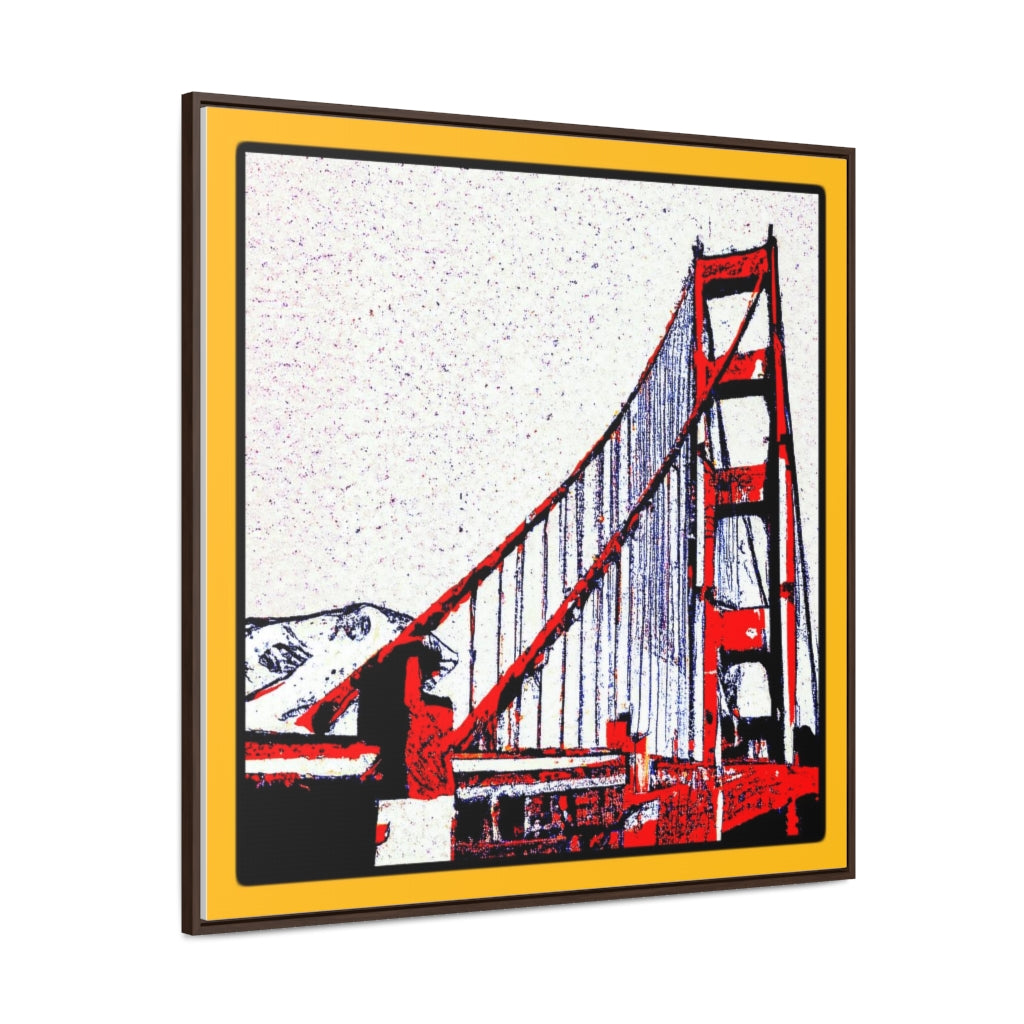 Golden Gate Bridge "Japanese Woodcut" Canvas