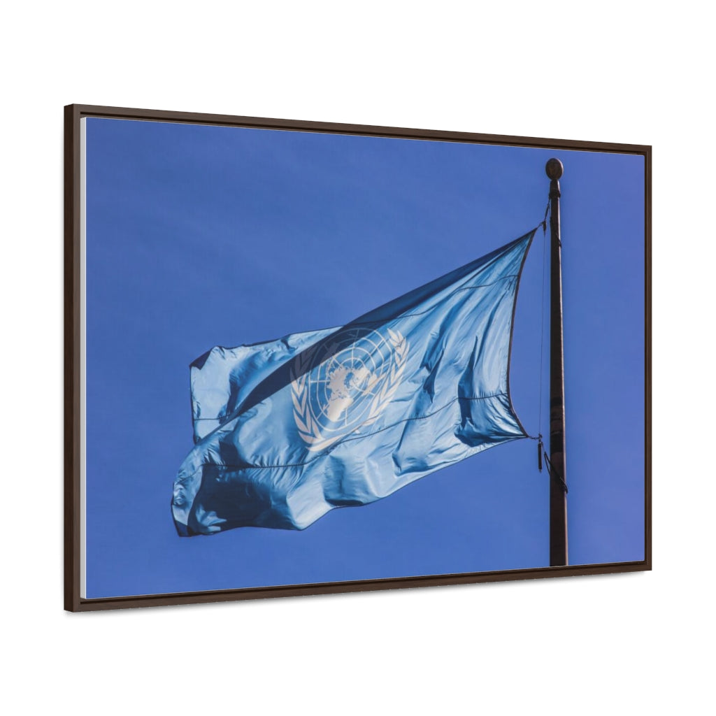 Arts by Dylan: UN Flag Canvas