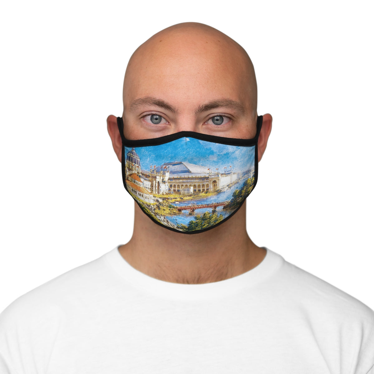 Chicago World's Fair Fitted Polyester Face Mask